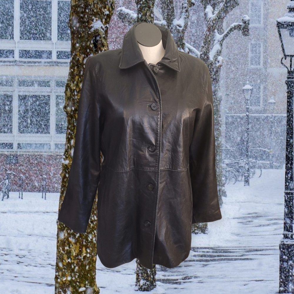 Women's Black Leather Jacket